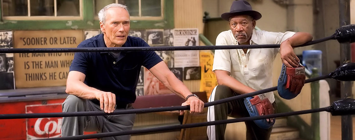 Clint Eastwood, Morgan Freeman | "Million Dollar Baby" (2004) *