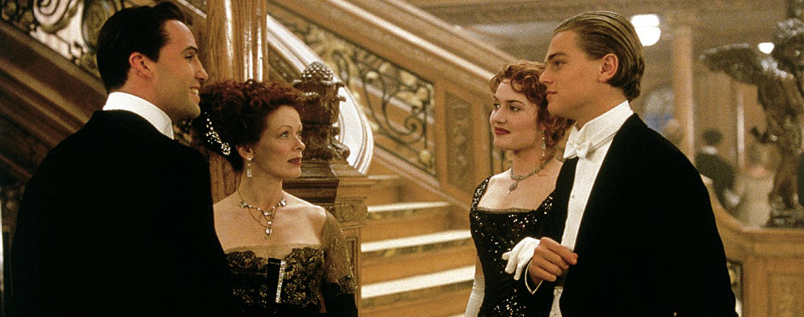 Billy Zane, Frances Fisher, Kate Winslet, Leonardo DiCaprio | "Titanic" (1997) *