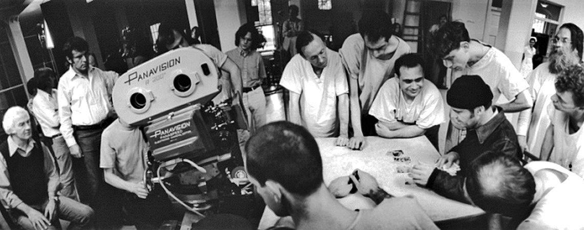 Jack Nicholson, Danny DeVito, Brad Dourif, Christopher Lloyd, Milos Forman, Vincent Schiavelli, Haskell Wexler, Mwako Cumbuka, William Duell, Sydney Lassick, Delos V. Smith Jr., Ronald L. Vargas Jr. | "One Flew Over the Cuckoo's Nest" (1975)