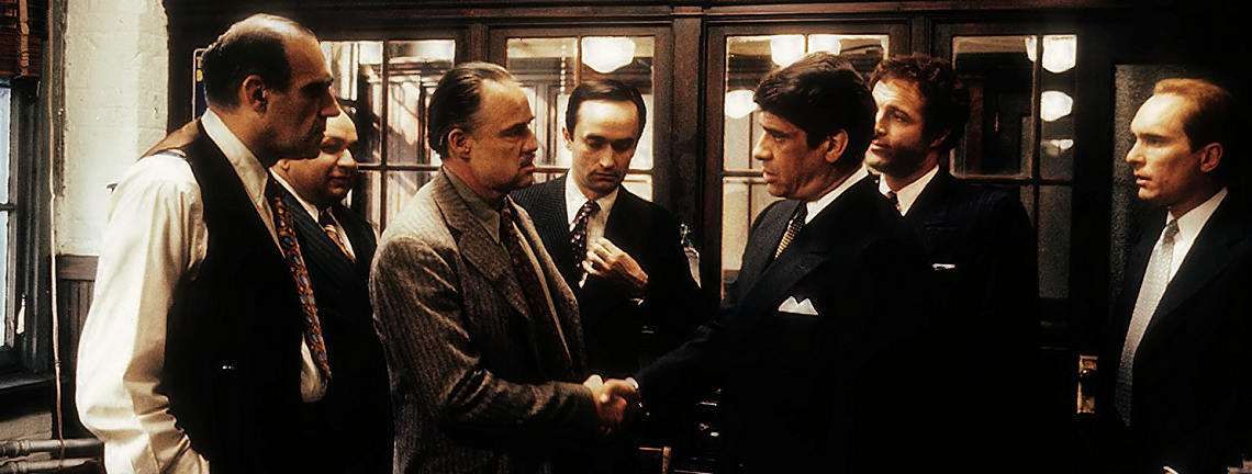 Marlon Brando, Robert Duvall, James Caan, John Cazale, Abe Vigoda, Richard S. Castellano, Al Lettieri | "The Godfather" (1972)