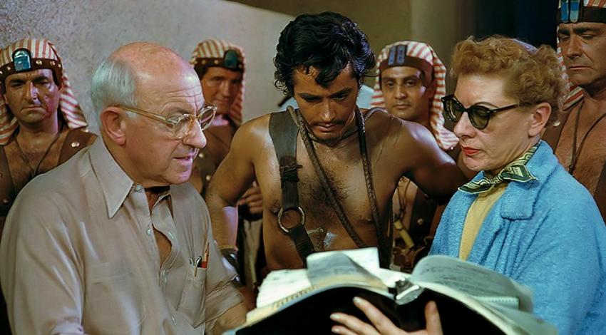 Cecil B. DeMille, John Derek, Jeanie Macpherson | "The Ten Commandments" (1956)