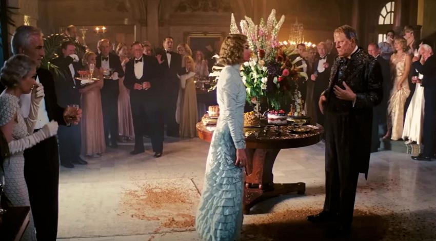 Pat Skipper as William Randolf Hearst w/Margo Robbie | "Babylon" (2022)